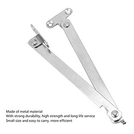 Pissente 10 Piezas de Soportes para Levantar Puertas de Armario o Gabinete, Perno de Retención para Tapa Abatible, Carga Máxima 15KG, Metal Niquelado, Sin Ruido