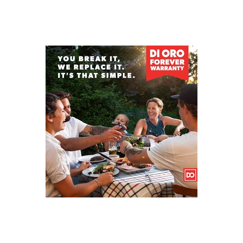 DI ORO Silicone Spatula Set - Heat Resistant Kitchen Scrapers