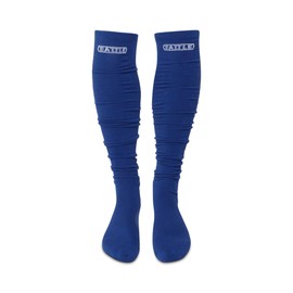 Battle Sports - Calcetines largos de fútbol para hombres y niños, Azul, Large-X-Large