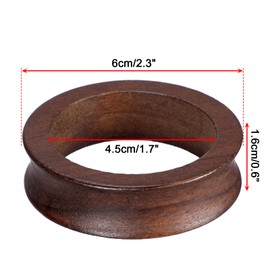 JUXYES Wooden Sphere Holder Display Stand, 3 Pack Small Wood Crystal Ball Stand, Simple Round Display Easel Stands for Crystal Balls, Baseball, Tennis Ball, Stones, Gemstones, Collections, 45mm