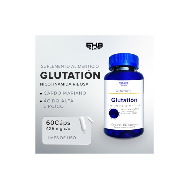 Glutation Adicionado Con Cardo Mariano Y Ácido Alfa Lipoico 5H8