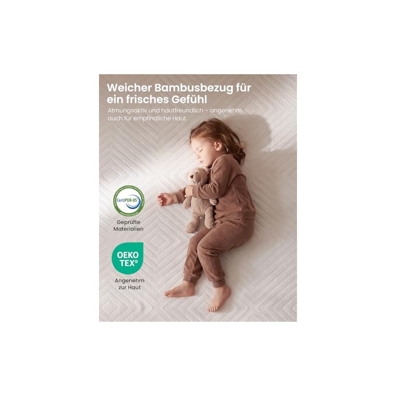 Mattress Topper 140 x 200 cm H3 & H4, 7.5