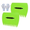 Leaf Rake,Reusable Hand Rake with Gloves | Multifunctional Grass Clips,