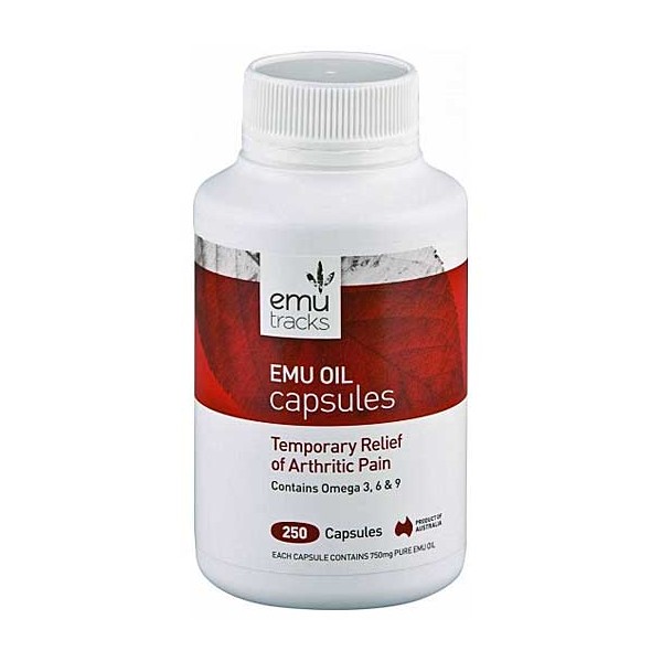 vendor-unknown Emu Tracks Emu Oil 750mg 250 Capsules