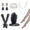 7 Pieces 1920 Accessories Set,Great Gatsby Accessories for Women,20s Party