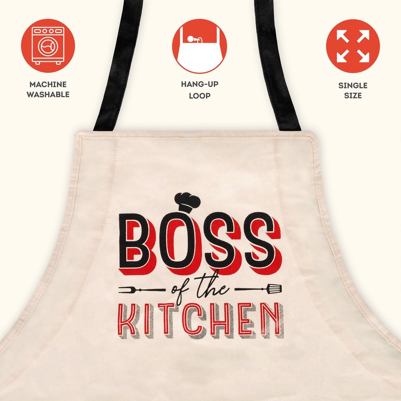 Legami Super Chef Cooking Apron, Beige, One Size, beige