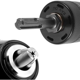 SDS Plus Keyless Chuck SDS for Drill Chuck, 2-13 mm 1/2-20UNF with Adapter SDS-plus Tool, 3 Jaw Chucks Quick Change Conversion Electric Hand Tools Accessories