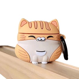 UR Sunshine Case Compatible with AirPods Pro, Super Cute Sitting Lucky Cat Kitty Cover Case, Soft TPU Silicone Gel Earphone Case Compatible with AirPods Pro -Yellow