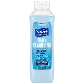 Suave Clarifying Shampoo, Family-Size – pH-Balanced & Hypoallergenic Daily Deep Cleansing Shampoo for Normal to Oily Hair, 22.5 Oz