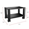Home-Complete Printer Stand-2-Tier Under Desk Table for Fax, Scanner, Printer,