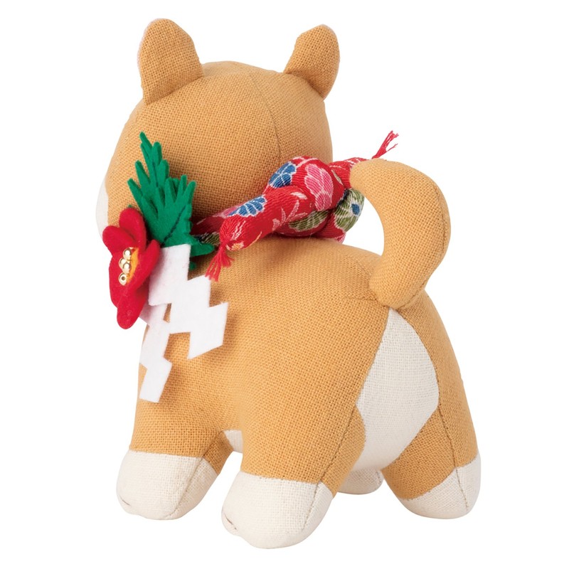 オリムパス製絲 ぬいぐるみキット 福招き犬 茶柴 PA755