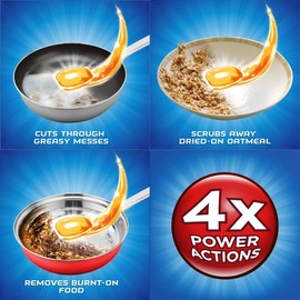 Finish Gelpacs Dishwasher Detergent, Orange Scent, 84 Count