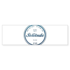 CafePress Solitude Ski Resort Utah Bumper Sticker 10"x3" Rectangle Bumper Sticker Car Decal (10 pack)