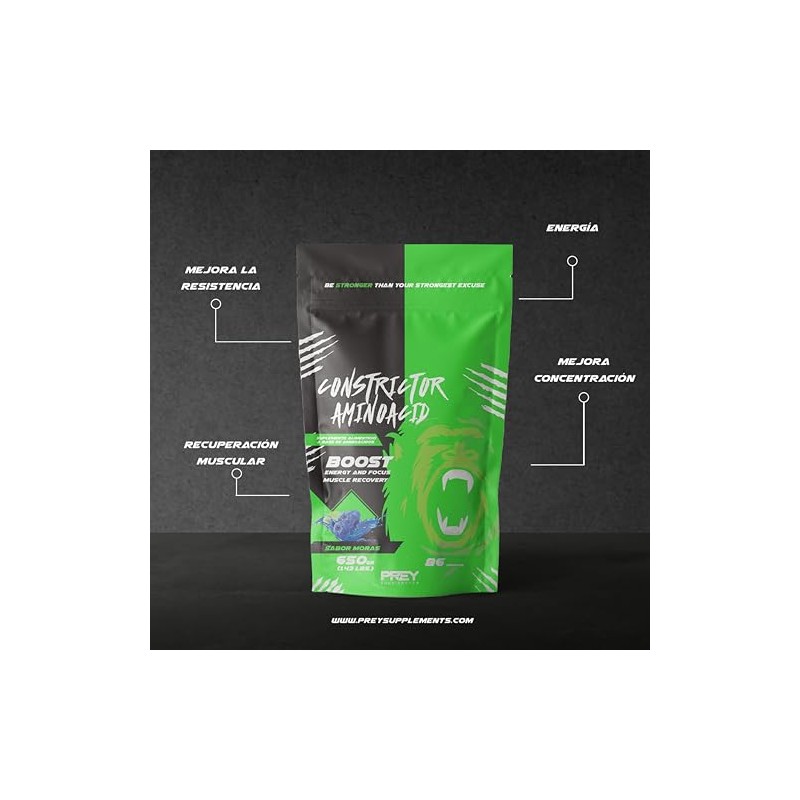 CONSTRICTOR AMINOACID 650 GR SABOR MANGO 86 SERVICIOS (MORAS)