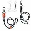 WBANGIAO Leather Lanyard with Metal Clip, Long Neck Lanyard Keychain