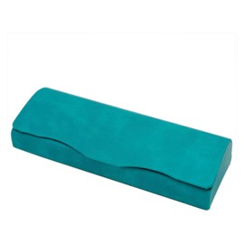 テーシーケース メガネケース おしゃれ レザー 革製 セミハード ケース マグネット式 スチール ポリウレタン グリーン HY-8100-8