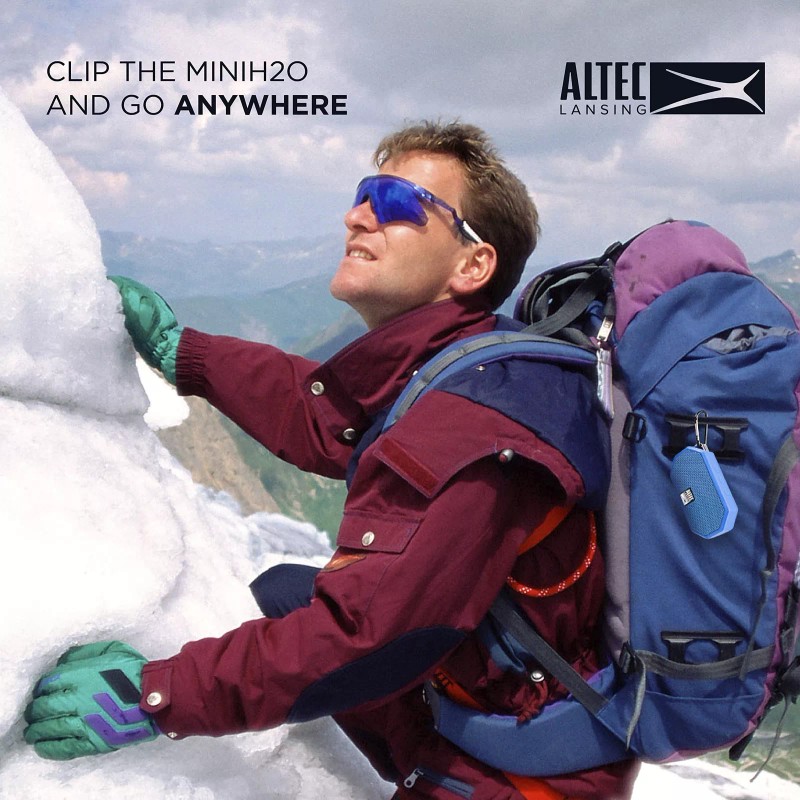 Altec Lansing Mini H2O - Waterproof Bluetooth Speaker, IP67 Certified