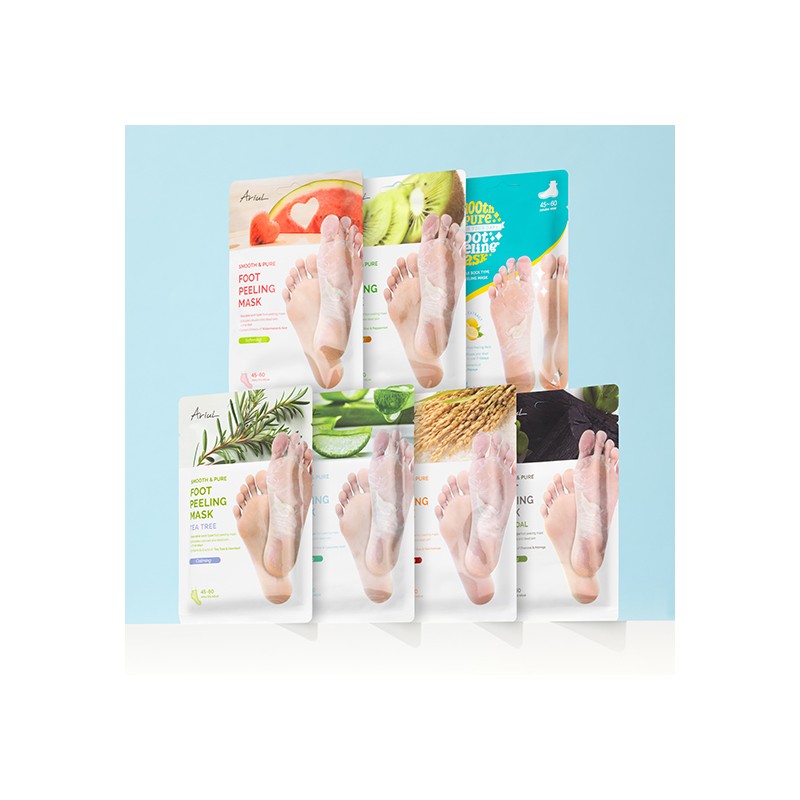 Ariul Smooth & Pure Foot Peeling Mask 2ea - Charcoal
