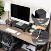 Mind Reader Monitor Stand, Height Adjustable, Desktop Organizer, Laptop Riser,