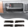 LLKUANG ABS Carbon Style Car Inner Door Handle Decoration Cover