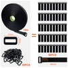 Newaner 10 m Velcro Cable Ties with 50 Buckle, Velcro