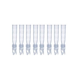 MUHWA 100 x HPLC Clear Plastic Insert with Polyspring 9-425 Vials Plastic Inserts Fits 2ml Autosample Vials Volume 200µl