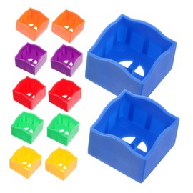 Mikinona 12 Pcs Billiard Cue Chalk Holder Portable and Lightweight Chalk Clip for Pool Accessories Convenient Storage for Players and Clubs Easy Carrying Case for Billiard Enthusiasts