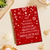 TWRVI Christian Christmas Spiral Notebook, Red Christmas Bible Verse Tree