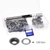 Kozelo 100 Sets Ösen-Werkzeug-Set – [ 5/16 Zoll] Kupfer mit
