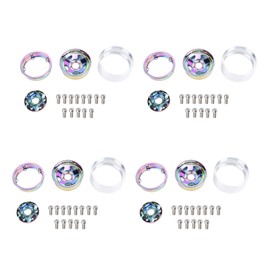 4pcs 1.9in Beadlock Wheel Rim Aluminium Alloy Colorful Lightweight Wheel Rims Hubs for 1/10 RC Crawler
