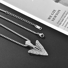 KATHLU Arrowhead Necklace for Men 925 Sterling Silver Arrowhead Pendant Arrow Stand Arrow Necklace Jewelry Gifts