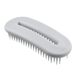 Kai Corporation Oval Ring Hair Brush for Wet Hair, Gray, Scalp Massage, Scalp Brush for Bath, Relax