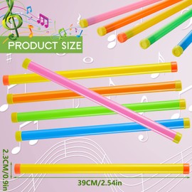 Chivao 10 Pack Groan Tube Noise Maker Stick Novelty Toy Tube Multi Color Funny Sound Tube Party Favors Christmas Operation for Child, 5 Colors