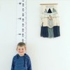 Miaro Kids Growth Chart Wood Frame Fabric Canvas Height Measurement