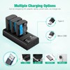 FirstPower LP-E6NH Battery 3-Pack and Triple Slot Charger Compatible with