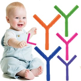 Teething Tooth, Y-Shaped Teeth, 0 Years, Newborn, Natural Rubber, Storage Box, Popular, Popular in the West, Pink, Cute, Boys, Girls, Babies, Babies, Baby Showers, Birthday Gifts, (Green)