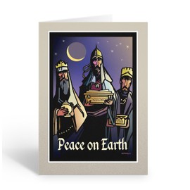 Stonehouse Collection | Three Wise Men Presenting Gifts | The Nativity Scene Christmas Cards | 18 Holiday Boxed Cards & Envelopes | USA Made (Presenting the Gifts)