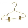 Koobay 12.5" Gold Metal Baby Clothes Clips Hanger Children Kids