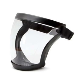 Tropchou Face Shield, Clear Shield, Face Cover, Windproof, Sand, Airsoft, Band Type, Black, Transparent