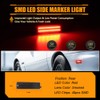 OFFKAT Rear Fender [Ultra-Bright] 2-Row Full LED Side Marker Lights