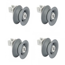 Aspares Dishwasher Upper Top Basket Wheel for Bosch Neff Siemens (Set of 4 Pieces)