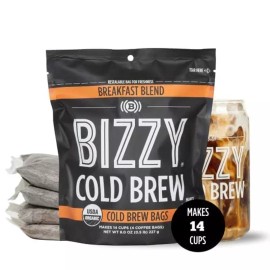 Get Bizzy Inc. Bizzy Organic Cold Brew Coffee | Breakfast Blend | Coarse Ground Coffee | Micro