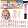 26 Pieces Press on Nail Kid, EBANKU Cloud Fake Nails