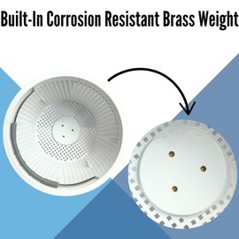 DPM 08650-0007 Pool Skimmer Basket for Inground Pool Compatible with Pentair U-3 Skimmer Basket | Compatible with Skimmer Basket SPX1070E SP1070 Pool Basket | Built-in Handle & Weight