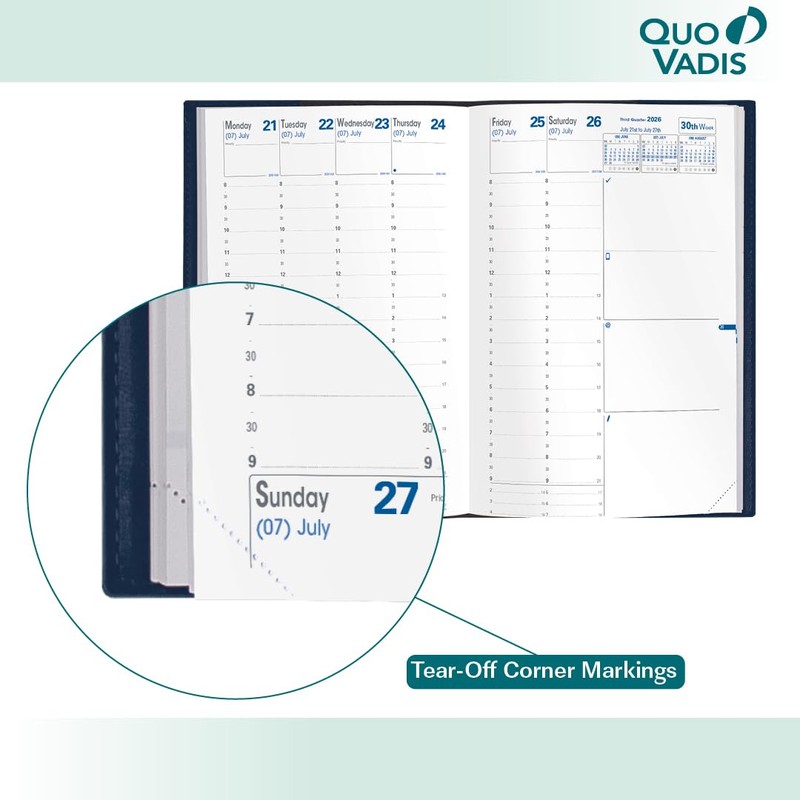 Quo Vadis 2026 Refill for Minister - Weekly/Monthly Planner -