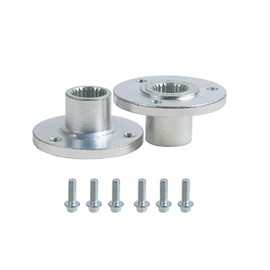 REBEKAMODS 2-pack 23T Kart Rear Wheel Hub, Steel Alloy 3 Stud Steering Axle Hub for 5'' 6'' Tyres & Quad ATV Go Kart Quad Drift Trike, 24mm Axle Diamete, 50mm Mounting Hole Distance