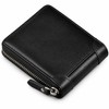 Men's Genuine Leather Zipper Wallet – Compact Short Wallet with