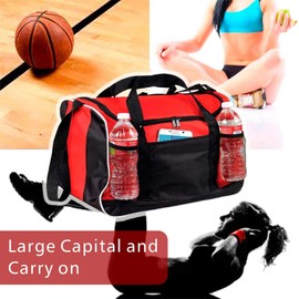 Duffle Bag, 17" BuyAgain Small Travel Carry On Sport Duffel Gym Bag.