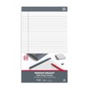 TRU RED Notepads, 8.5 x 14-Inch , Wide Ruled, White,