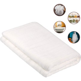 Cheesecloth, Reusable and Breathable, Unbleached Cotton Fine Mesh Weave Cheesecloth, Use for Cooking, Straining, Filtering, Baking (White,Grade 50-Large 126 Sq Feet)